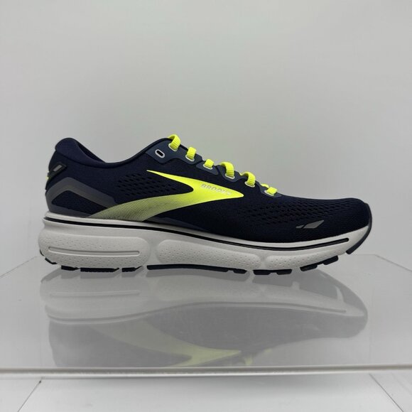 Brand New Brooks Ghost 15 Peacoat Blue Yellow 1103931D429 Running Men Size 10.5 - Picture 3 of 9